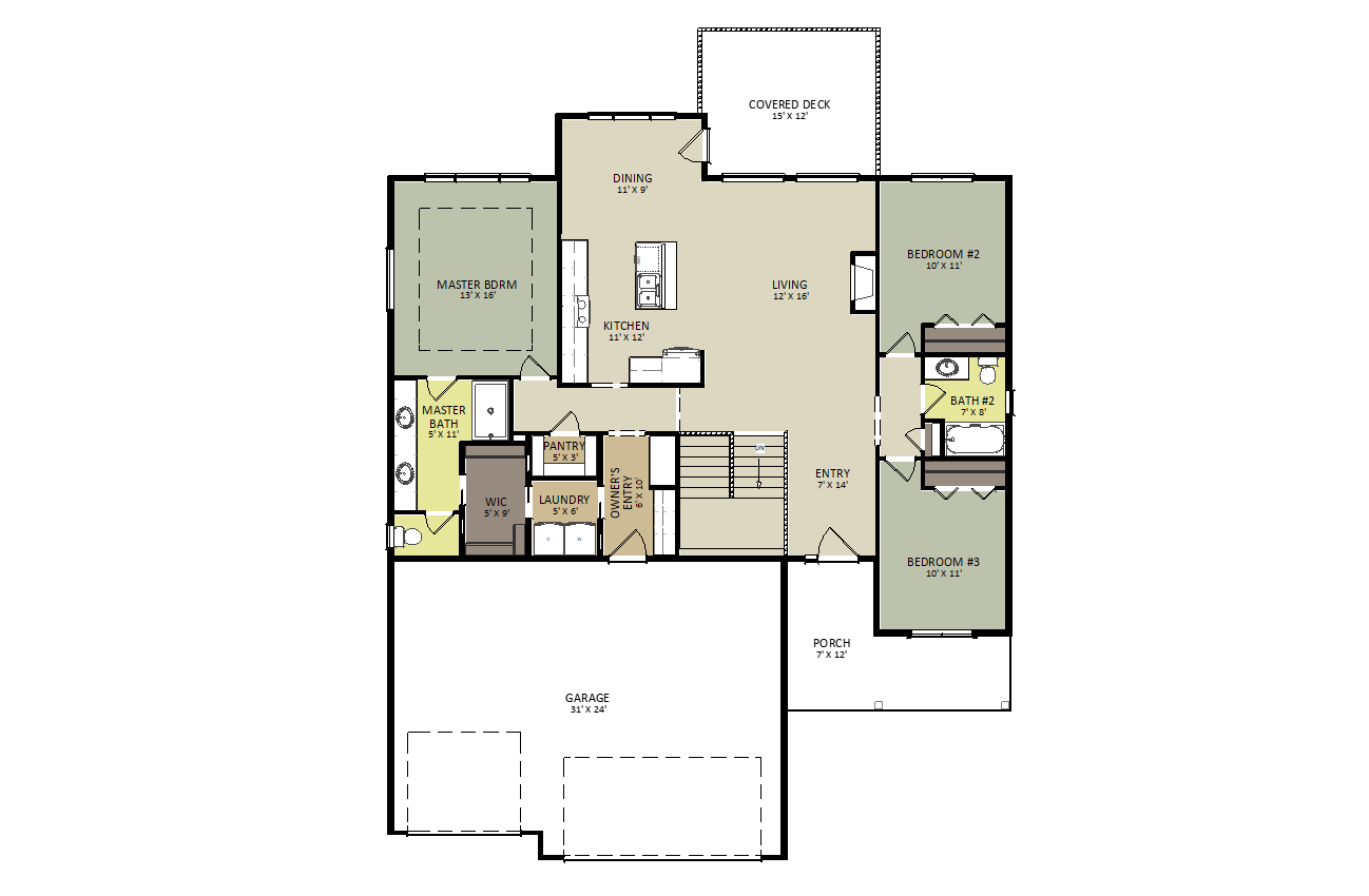 Silver Maple First Floor Floor Plan
